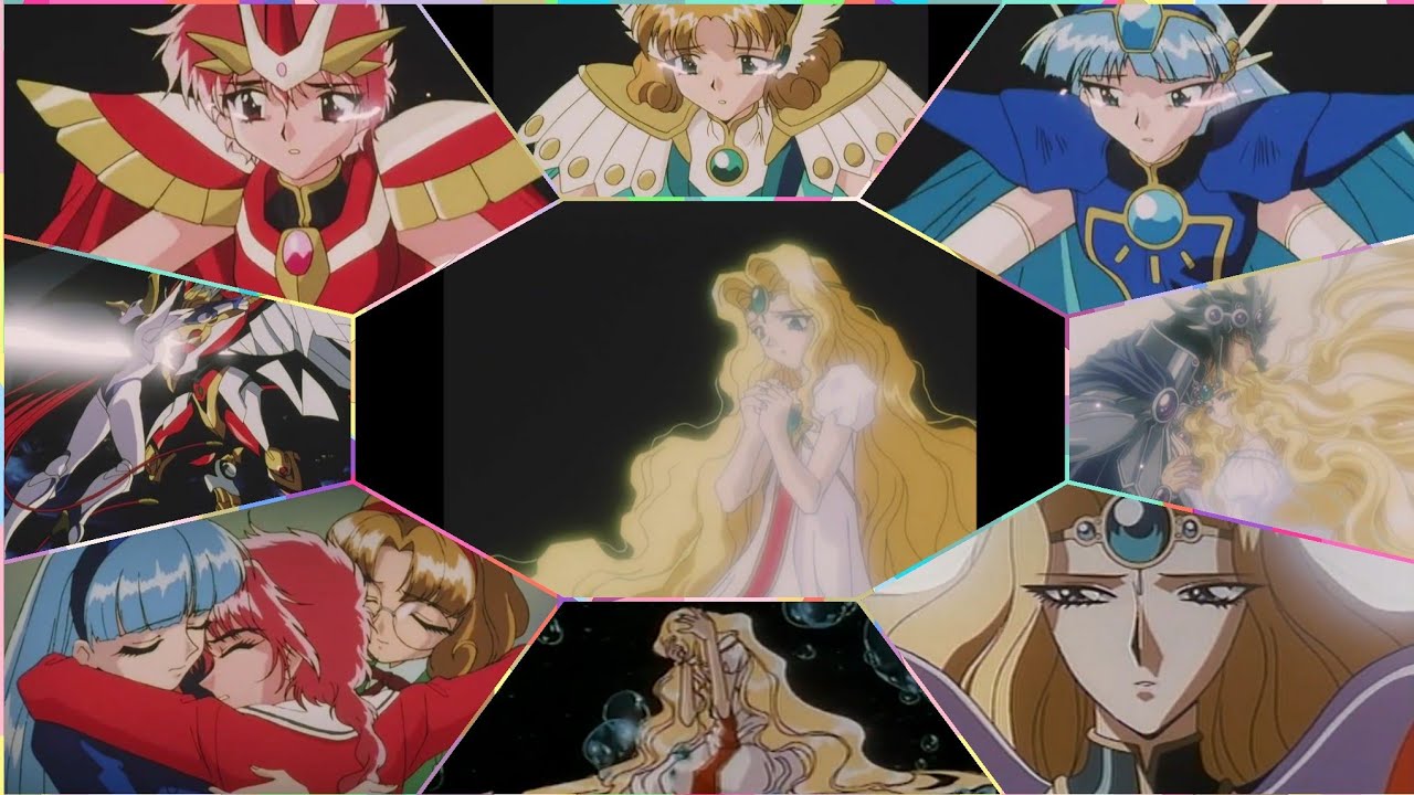 Lucy & Marine & Anne Vs Princesa   Esmeralda 《AMV in The End Linkin Park》♡♡♡Magic Knight Rayearth