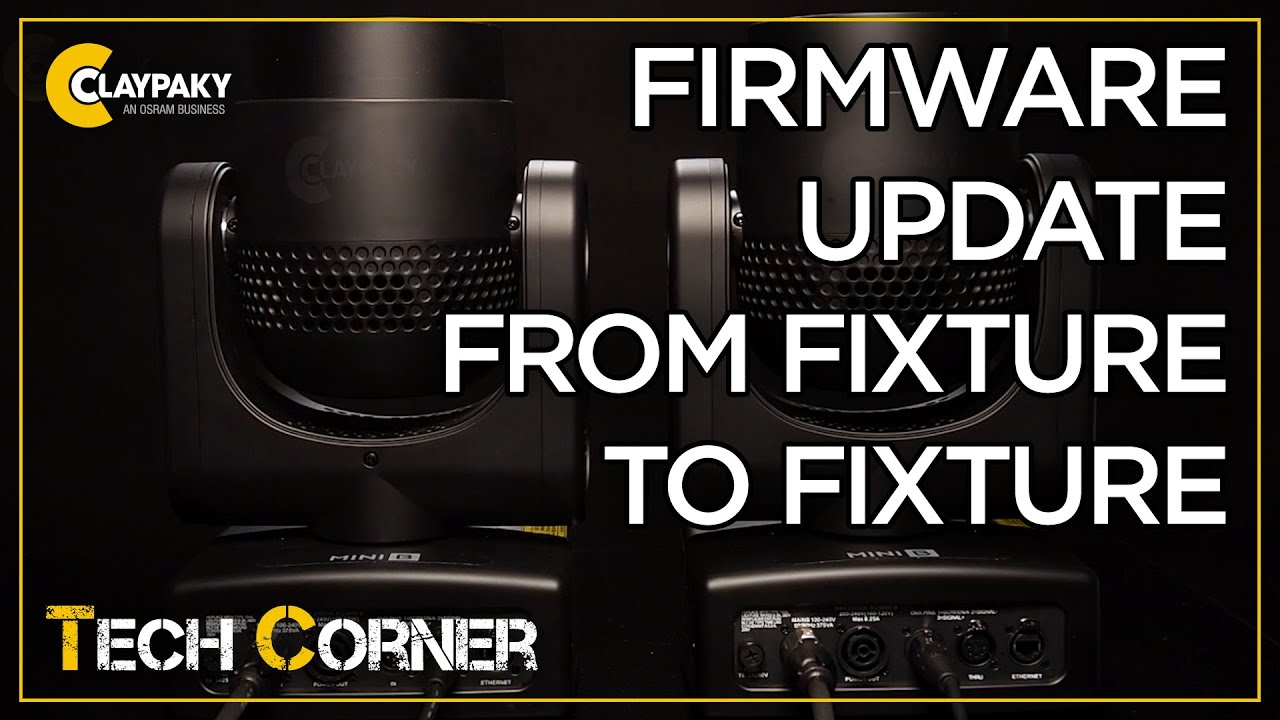 Claypaky Tech Corner - Firmware Update from Fixture to Fixture