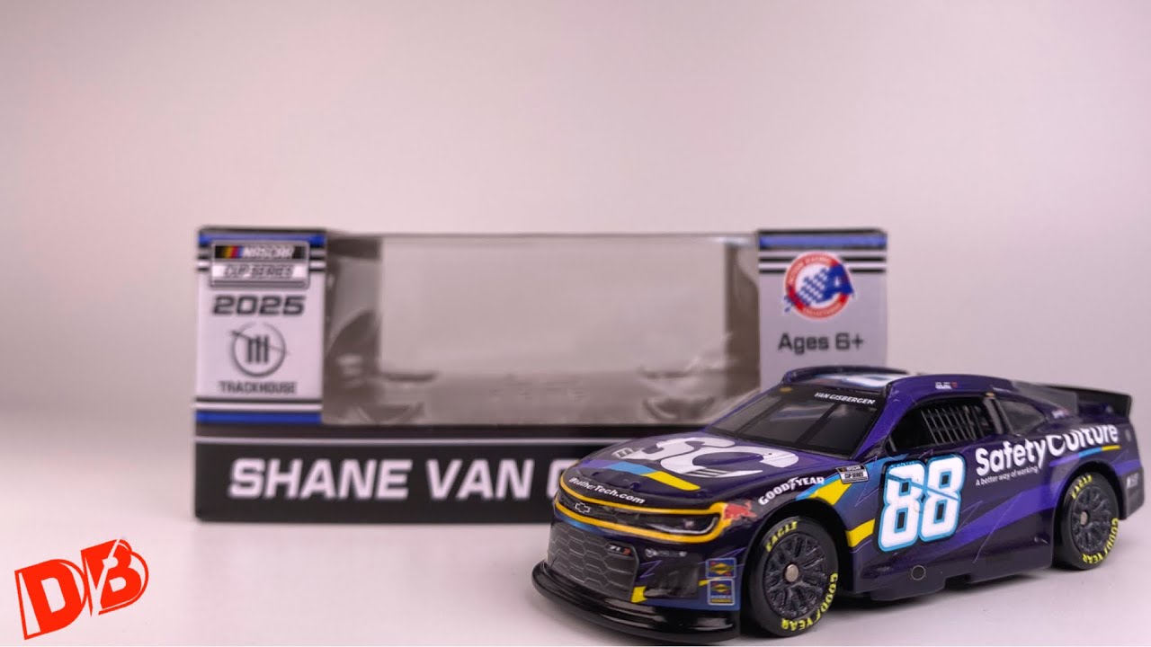 2025 Шейн Ван Гисберген, культура безопасности, Chevrolet, литая модель NASCAR, обзор, масштаб 1/64
