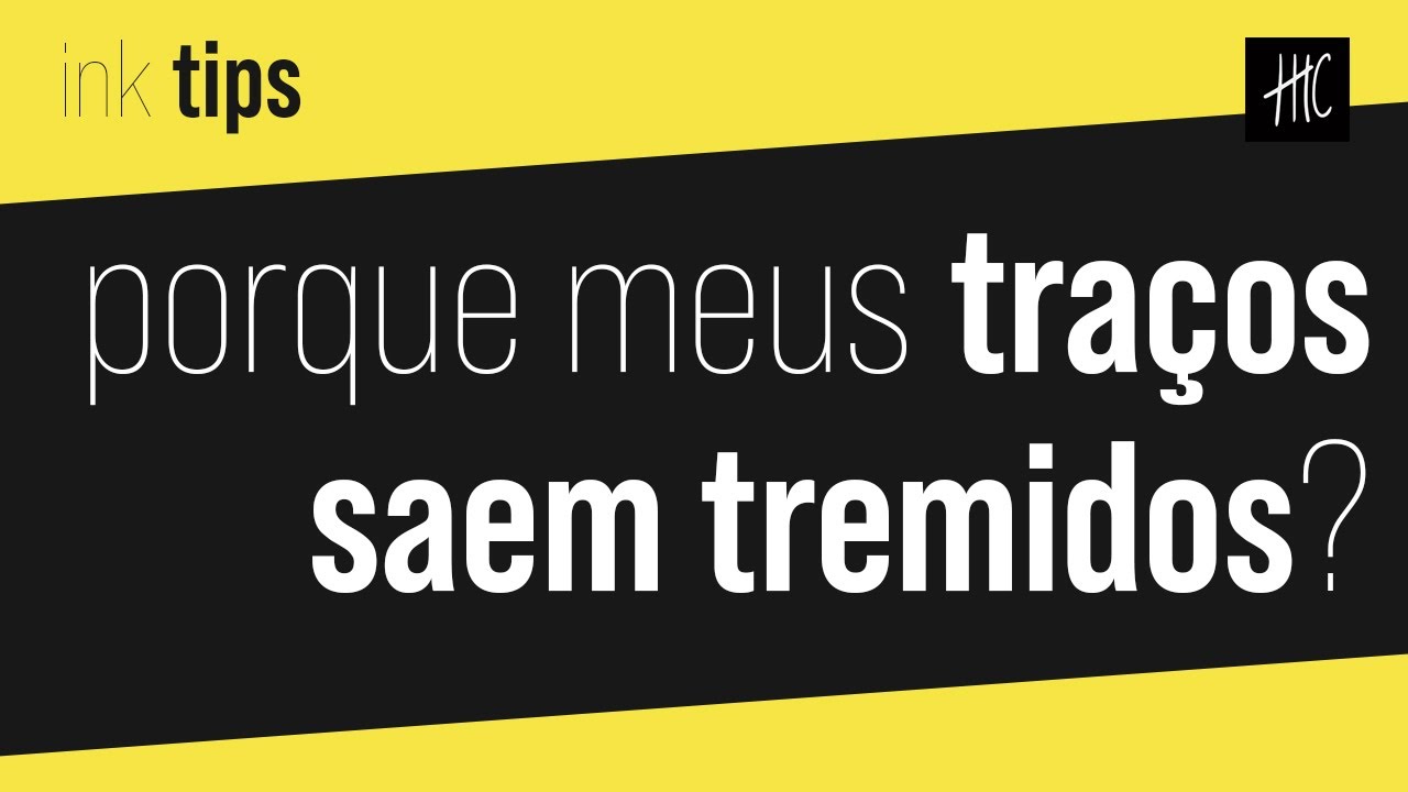 Porque meus traços saem tremidos?