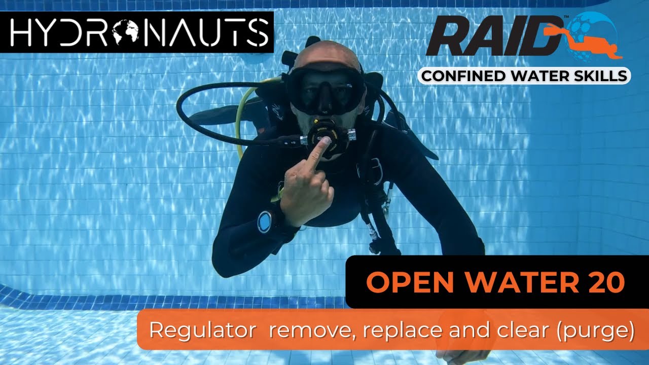 Regulator Remove, Replace & Clear (Purge) | RAID Open Water 20 Confined Skills | Neutrally Buoyant