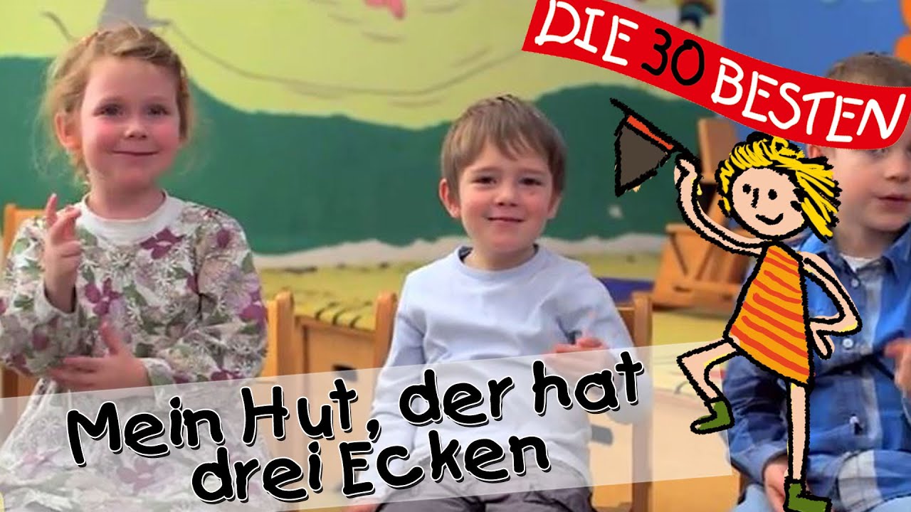 👩🏼 Mein Hut der hat drei Ecken - Singen, Tanzen und Bewegen || Kinderlieder