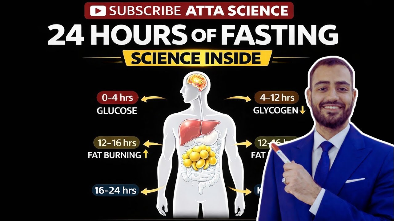 “What Happens Inside Your Body During Fasting? (Hour by Hour Breakdown) 🔥”
