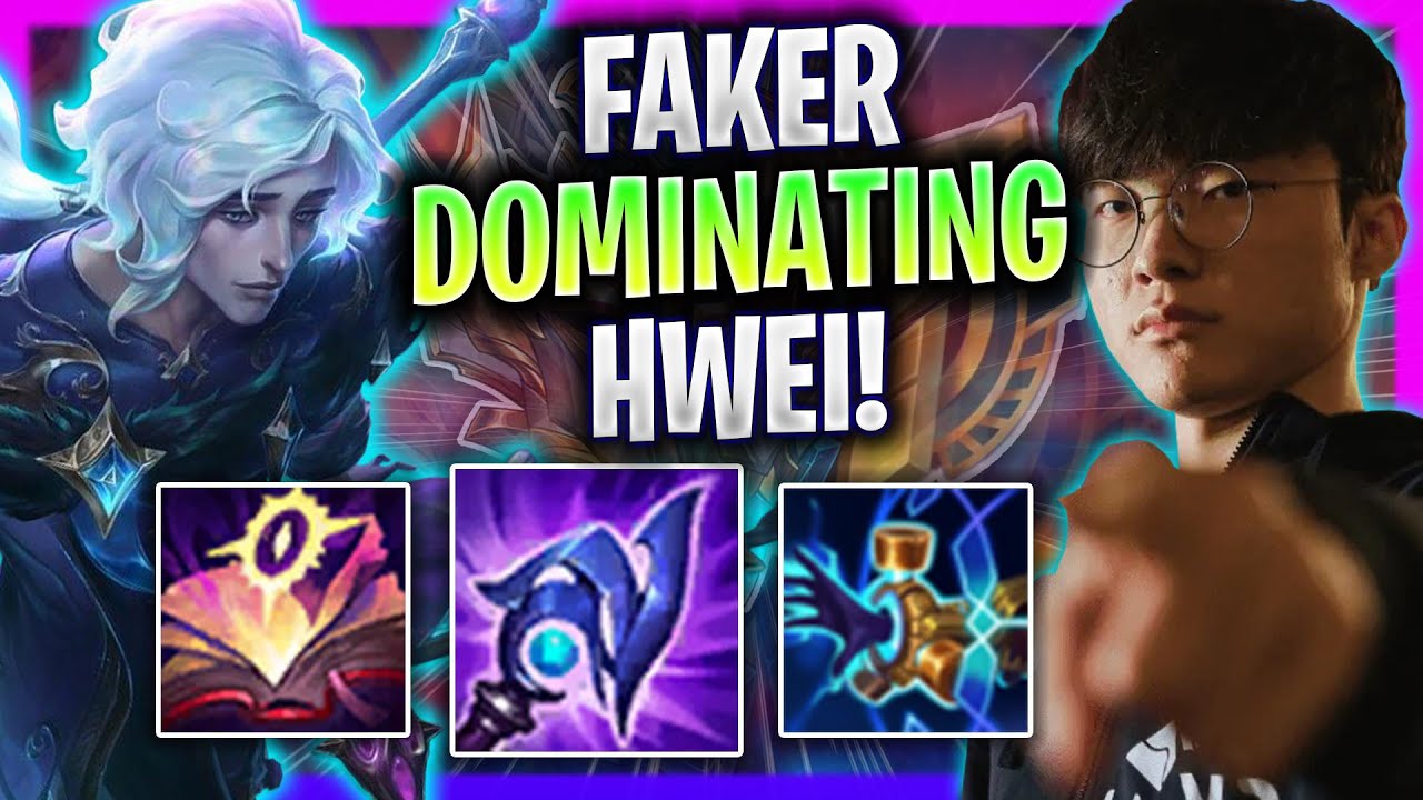 FAKER DOMINATING WITH HWEI! - T1 Faker Plays Hwei Mid vs Fizz! | Season 2023
