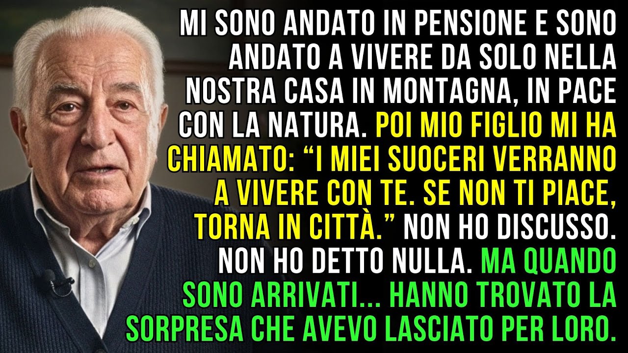 Mio figlio voleva portare i suoi suoceri a casa mia in montagna, così ho preparato una “sorpresa”…