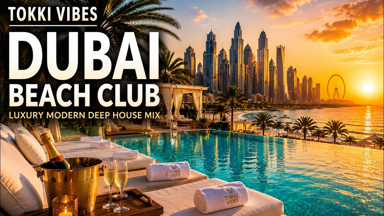 Dubai Beach Club 🌴 Luxury Modern Deep House Mix | Poolside & Sunset House Music | TOKKI VIBES #031