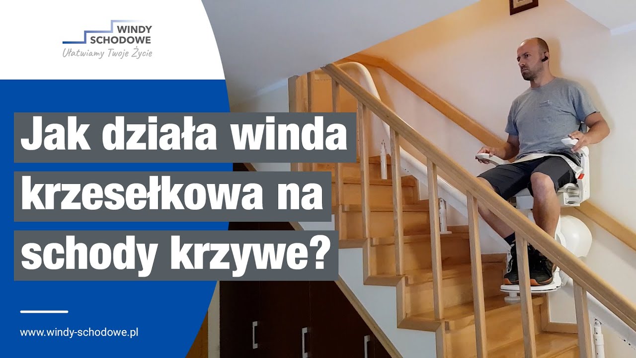 Działanie krzesła schodowego na schodach krętych | Otolift Modul AIR