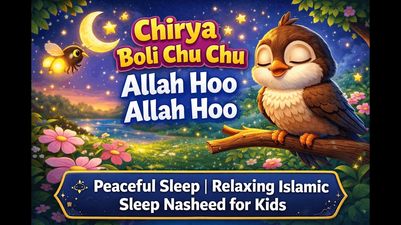 Chirya Boli Chu Chu | Allah Hoo Allah Hoo| Peaceful Sleep | Relaxing Islamic Sleep Nasheed for Kids