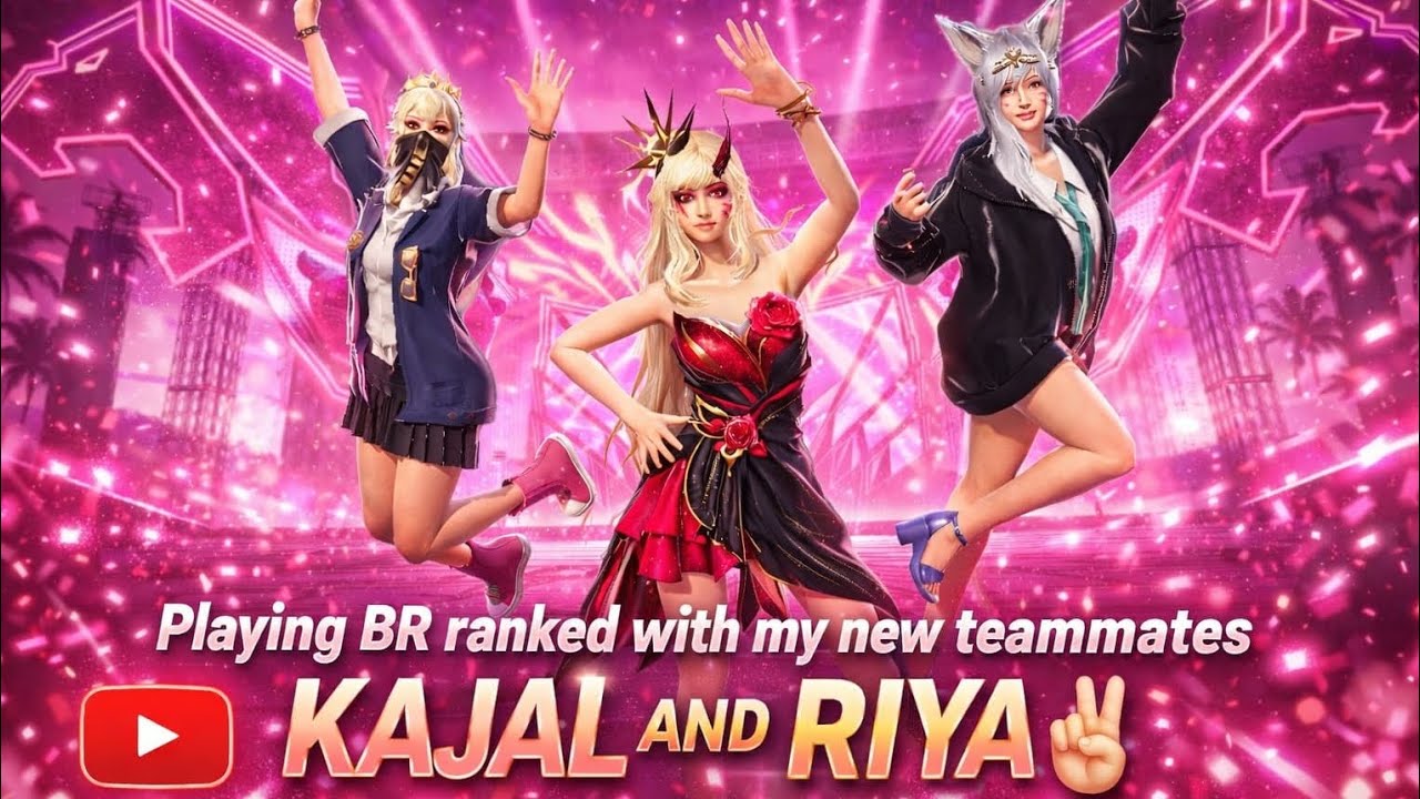 Meet my new friends 🥰 Riya & Kajal 😍 Br ranked gameplay 🔥