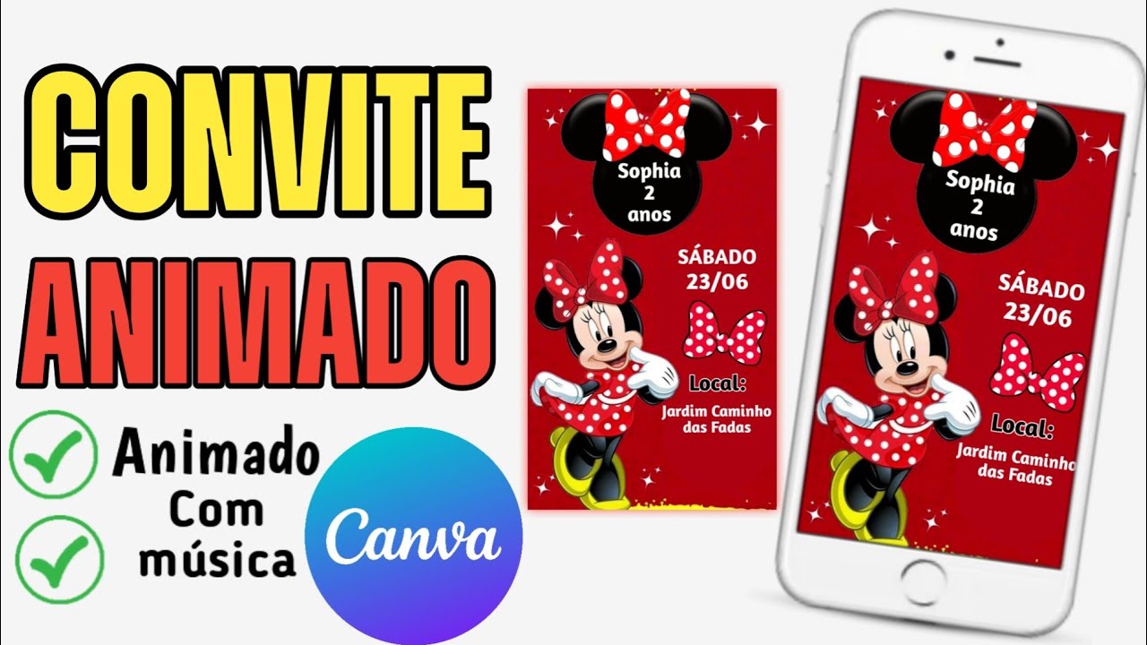 COMO FAZER CONVITE ANIMADO PERFEITO COM MUSICA NO CANVA | PASSO A PASSO | DIY | TUTORIAL COMPLETO
