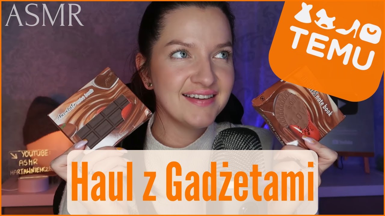 Haul Zakupowy z TEMU 🍊 Zamówiłam Gadżety Do ASMR i Nie Tylko 🤩 ASMR Po Polsku 🇵🇱