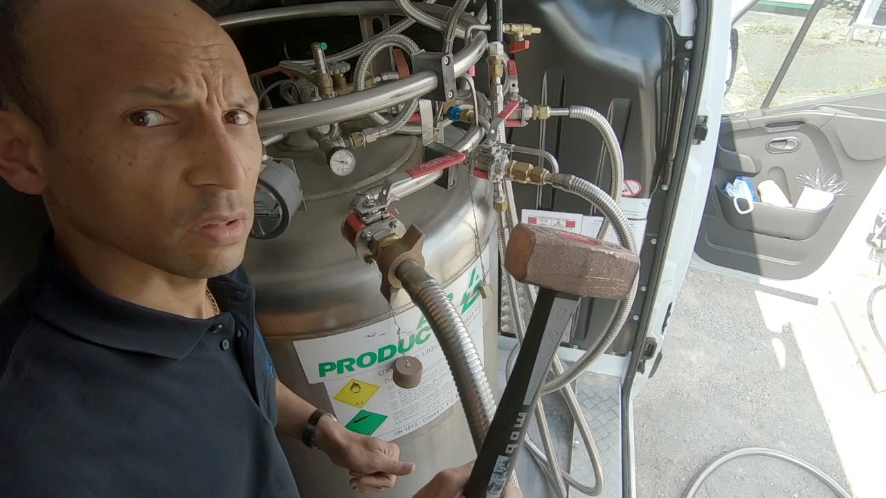 Oxygène liquide : Transfert cuve Sucy vers ranger