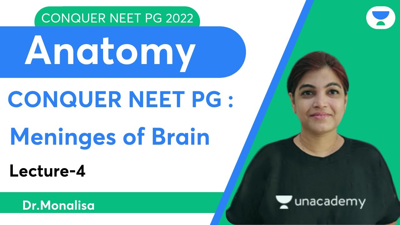 Conquer NEET PG 2022 : Meninges of Brain | Anatomy | Let's Crack NEET PG | Dr. Monalisa