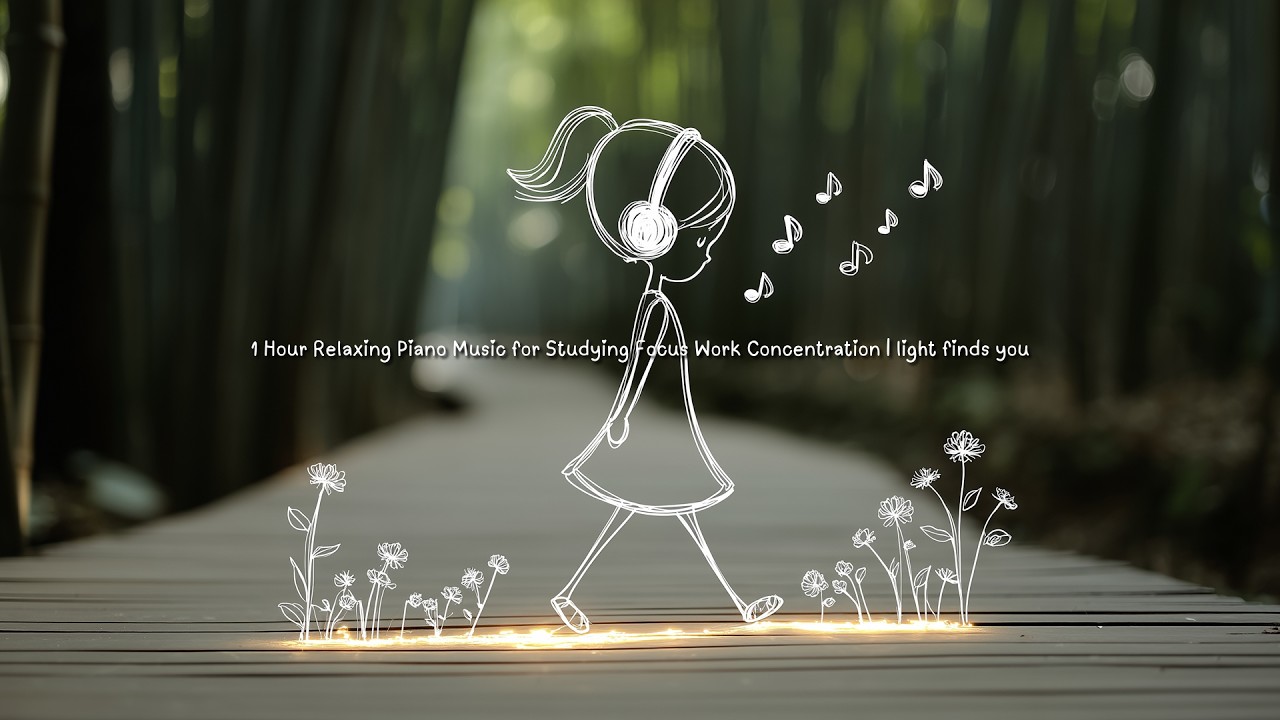 1 Hour Relaxing Piano Music for Studying Focus Work Concentration | light finds you