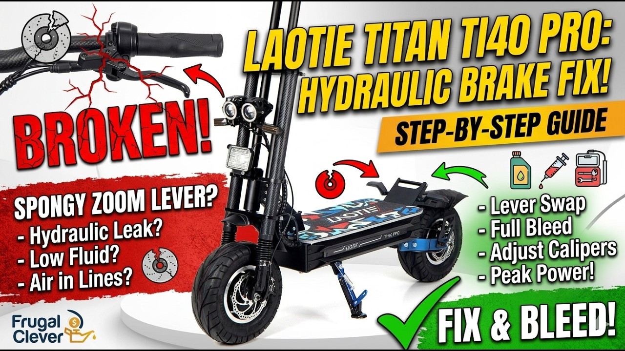Zoom Hydraulic Brake Lever Replacement & Bleeding Guide | E-Scooter Repair