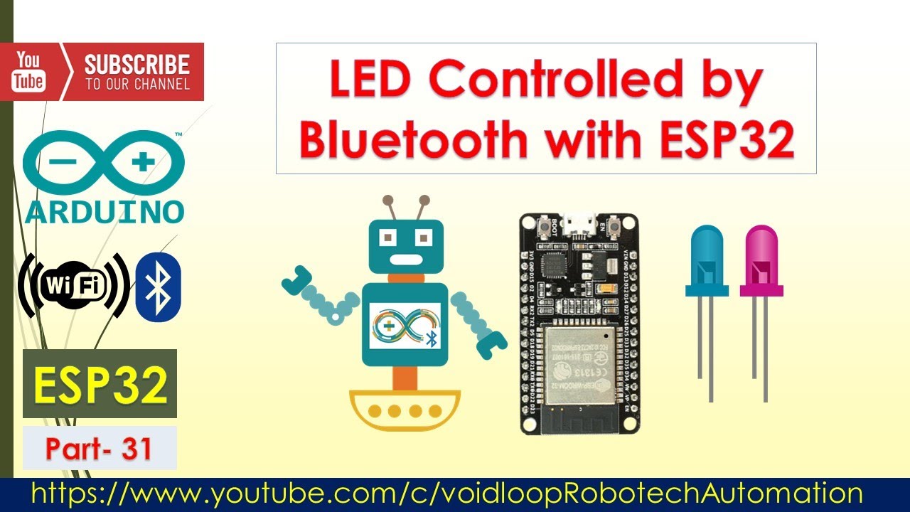 31 LED controlled by Bluetooth with ESP32 and SmartPhones