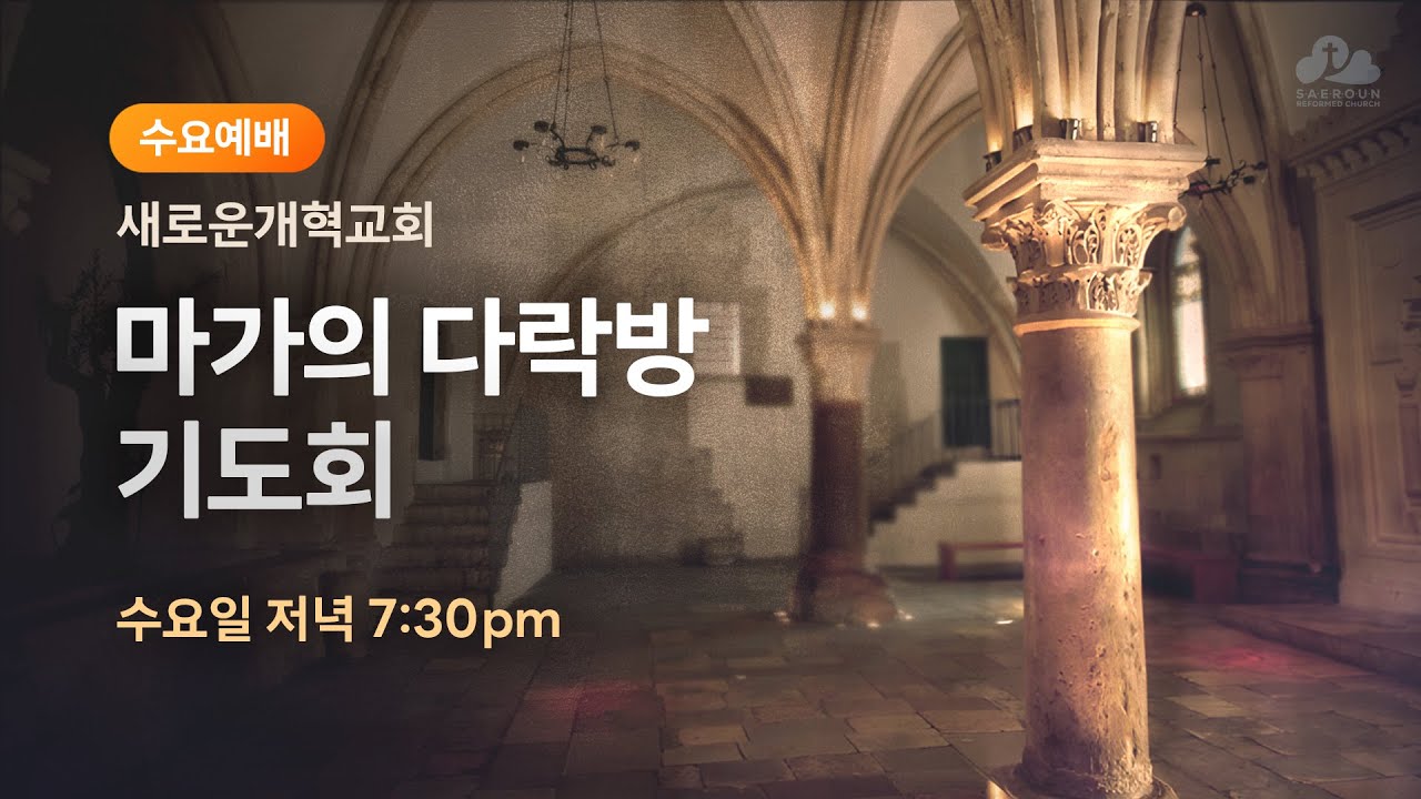 새로운개혁교회 마가의다락방,  김도완 목사 02-11-2026