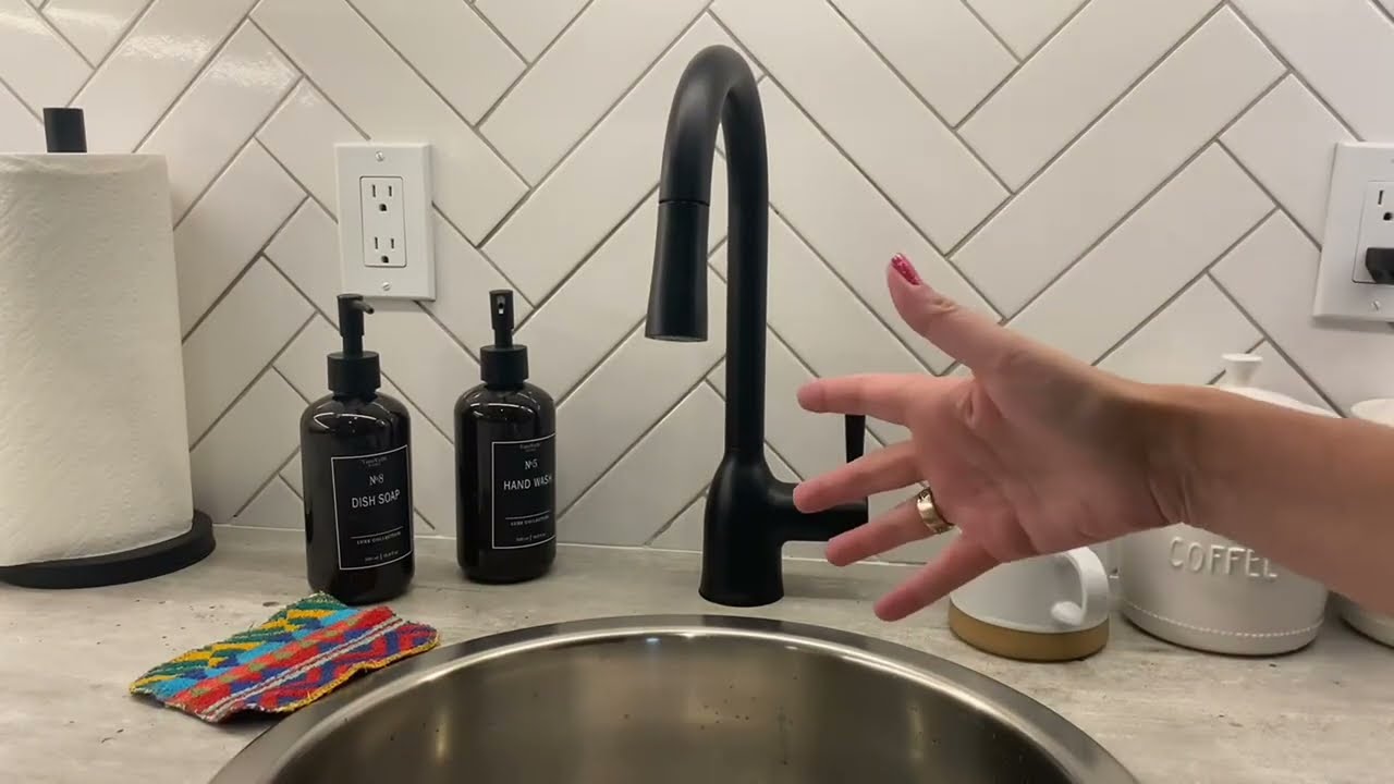 Moen Adler Matte Black One Handle High Arc Kitchen Sink Faucet with Power Clean Review