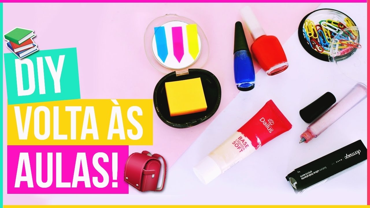 DIY: TRANSFORME SUAS MAKES EM MATERIAL ESCOLAR | VOLTA AS AULAS 2017