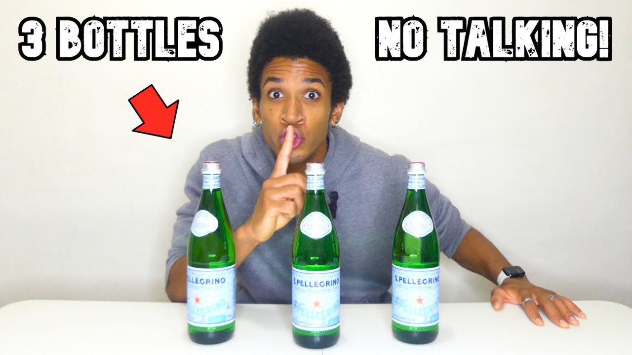 ASMR - Drinking 3 LARGE Bottles of Bubbly Water FAST *no cuts*