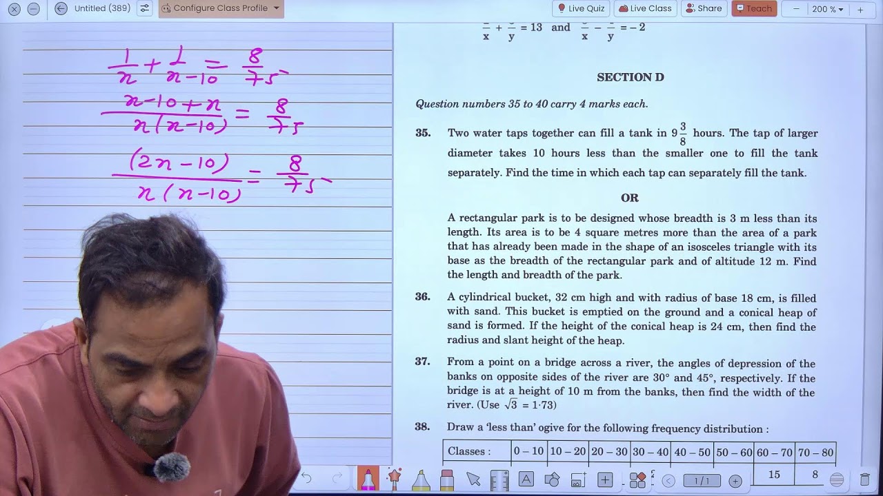 CLASS 10TH SAMPLE PAPER