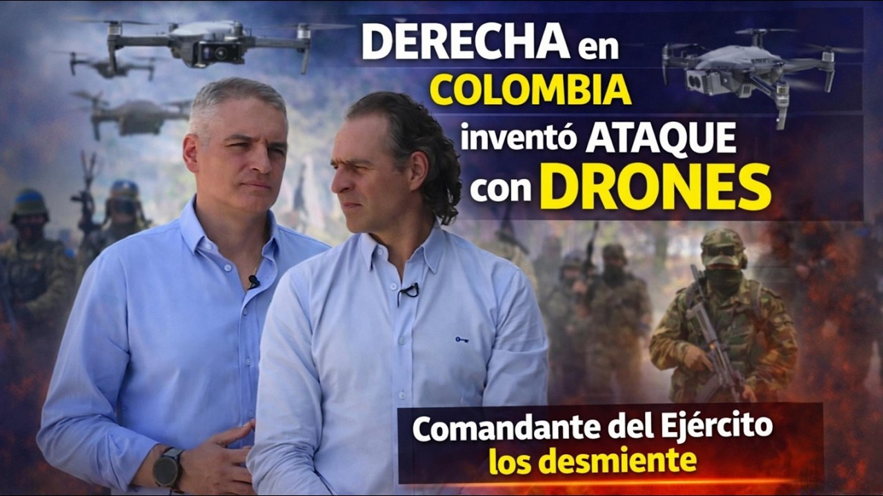 DERECHA en COLOMBIA inventó ATAQUE con DRONES ¡Hicieron el RIDÍCULO en famoso NOTICIERO!