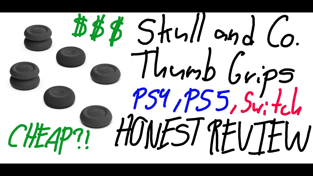 Skull & Co. Thumb Grips (PS4, PS5, Switch, and PS3?!) HONEST/LONG-TERM REVIEW - Broke Gaming Reviews