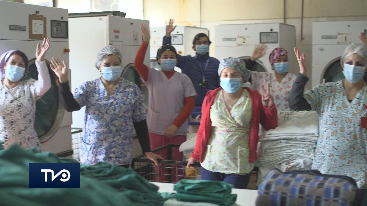 La incansable labor de lavandería del Hospital de San Fernando en pandemia Covid-19