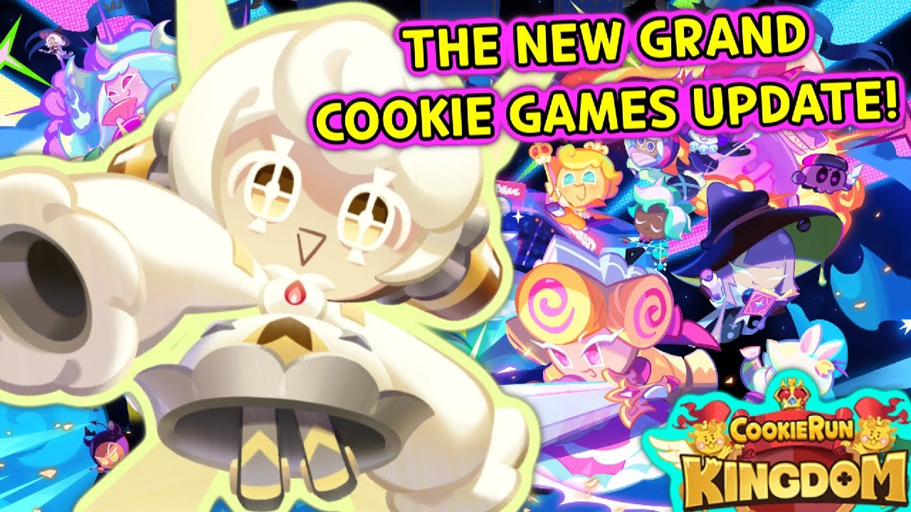 NEW GRAND COOKIE GAMES UPDATE! - GETTING PUDDING A LA MODE COOKIE! (Cookie Run: Kingdom)