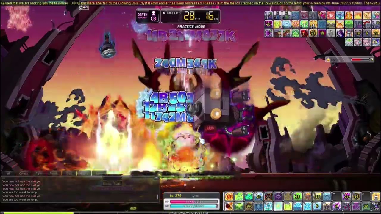 MapleSEA Bootes - Fire/Poison Arch Mage VS Hard Lotus [Post Destiny]