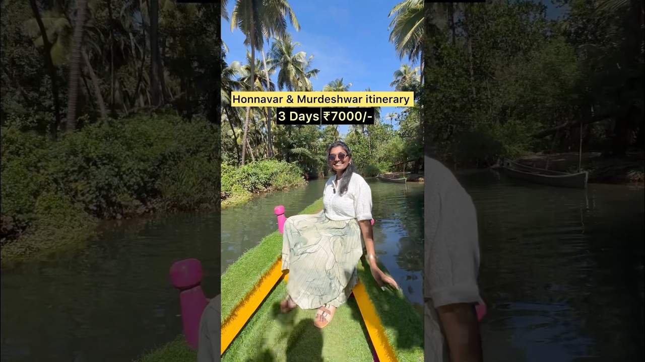 Honnavar & Murdeshwar itinerary 3 Days - ₹7000/- #ytshorts #shortsviral #shortsyt