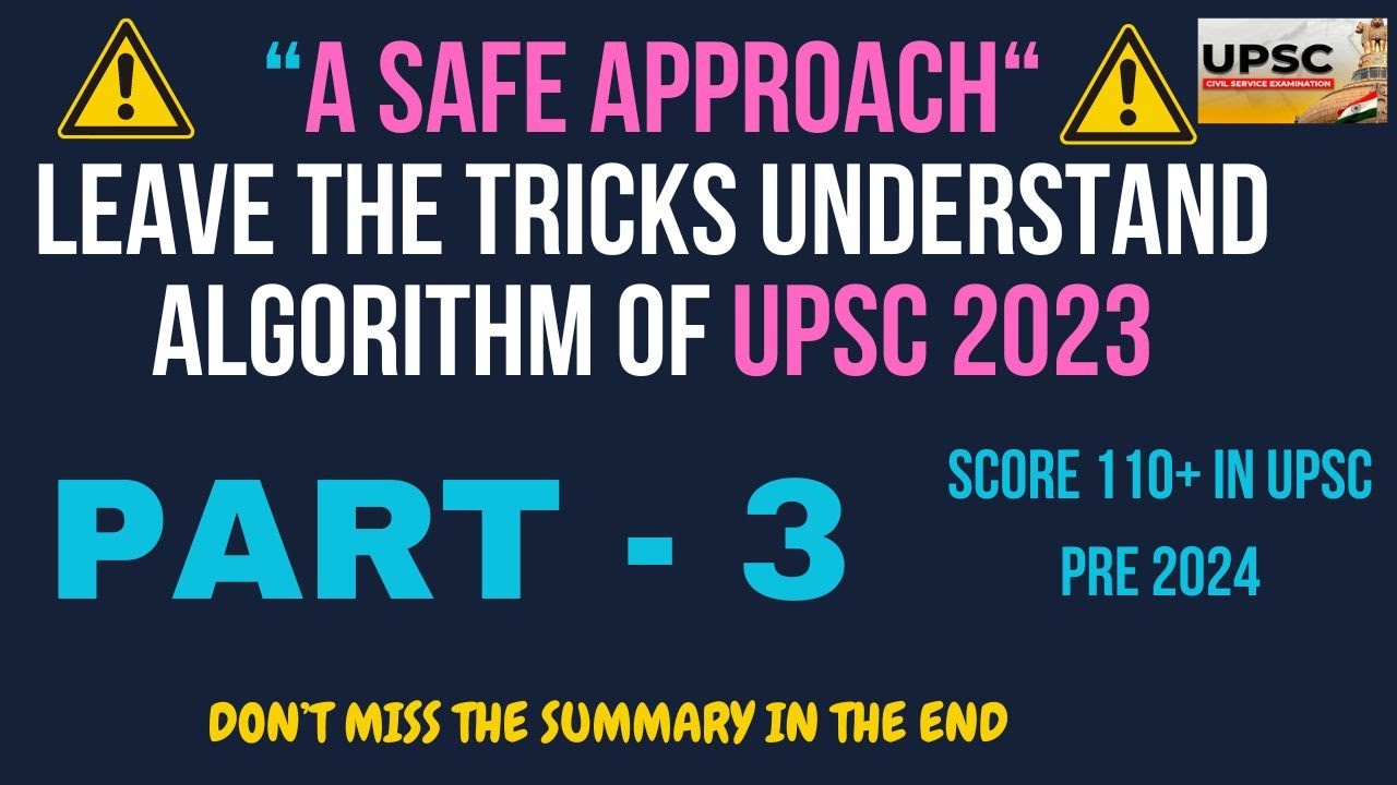 UPSC PRE 2023 - SCORE 110+ THROUGH A SIMPLE PROCESS