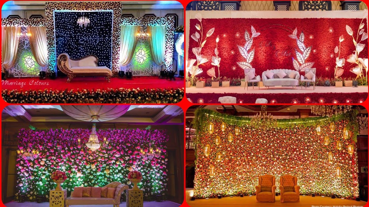 Amazing Flower Wall Decor For Wedding|Colorful Flower Wall Decoration|Wedding Stage Designs 2020