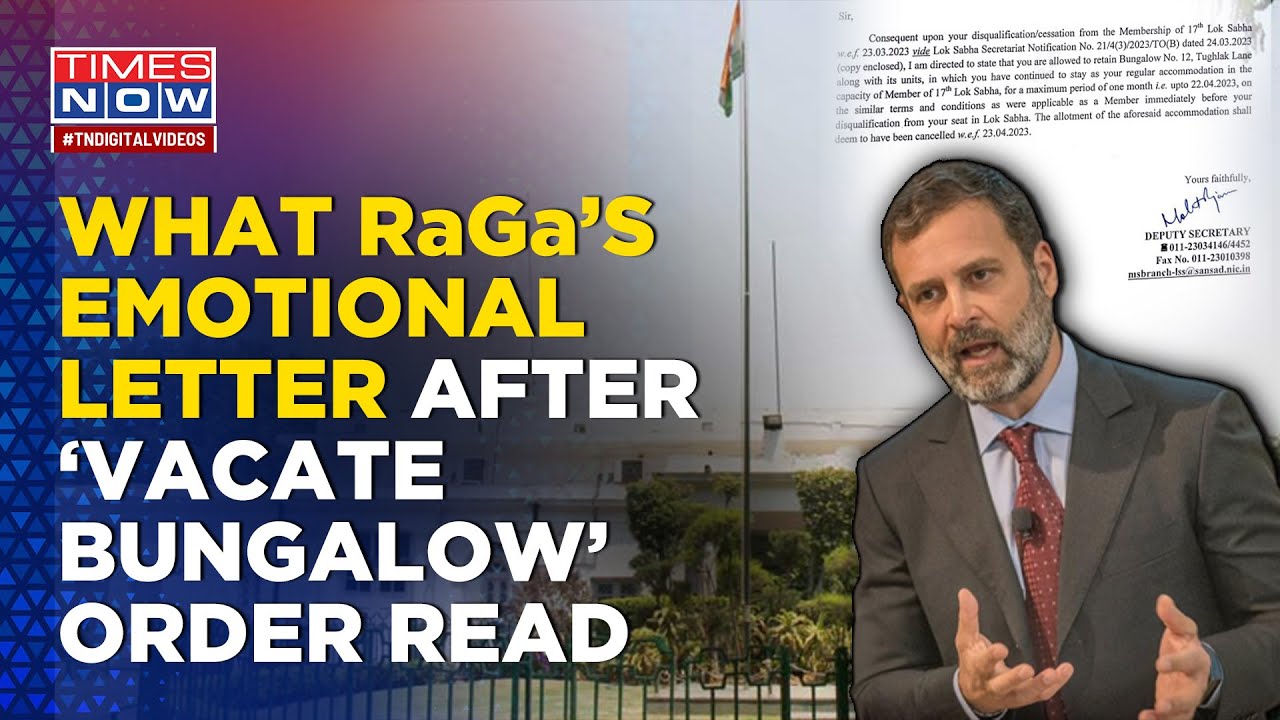 &lsquo;Disqualified&rsquo; Rahul Gandhi Shares &lsquo;Happy Memories&rsquo; In Emotional Letter After Vacate Bungalow Order