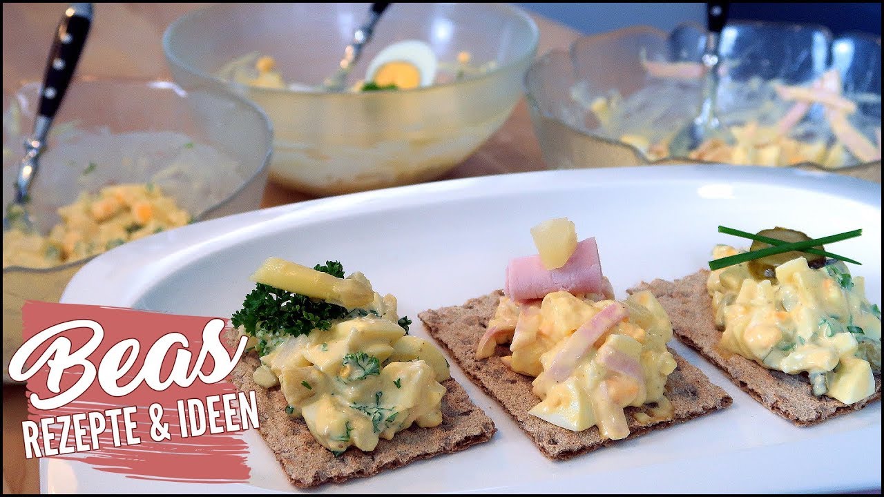 3x Eiersalat Rezept | Klassisch – Hawaii und mit Spargel | Eiersalate einfach selber machen