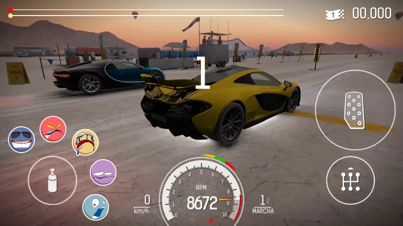 Nitro Nation McLaren P1 vs Bugatti Chiron +500 Km/h