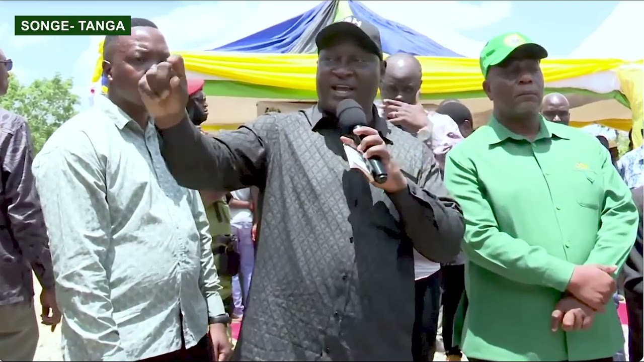 WAZIRI WA KILIMO, MHE. DANIEL CHONGOLO AKIZUNGUMZA NA WANANCHI KATA YA SONGE -  KILIMO UMWAGILIAJI