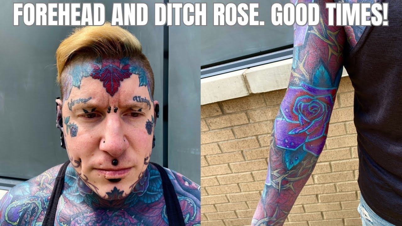 Forehead work, full color ditch 3rd pass, Ink density, and aging  #ink #inked #tattoos