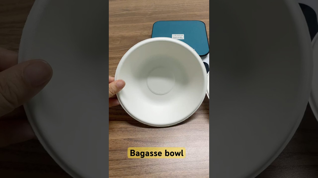 Disposable Bagasse Paper Bowl Wholesale Supply #bagasseproducts #bagassebowls #paperbowl #bowl