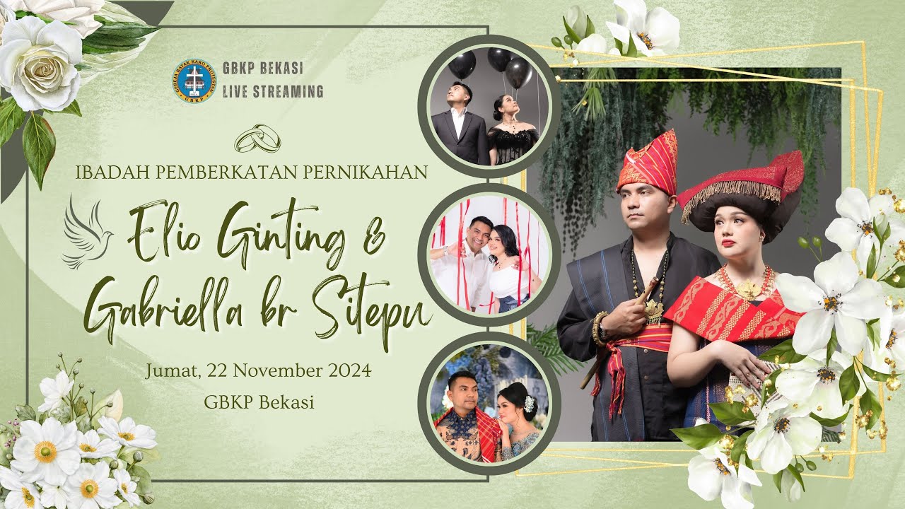 Ibadah Pemberkatan Elio & Gaby | Jumat, 22 November 2024