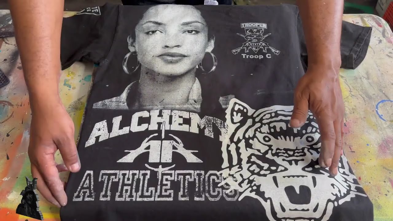 HOW To | SCREEN PRINT | on UPCYCLED T SHIRTS | using PAINT ROLLER for texture (tips and tricks) 2025