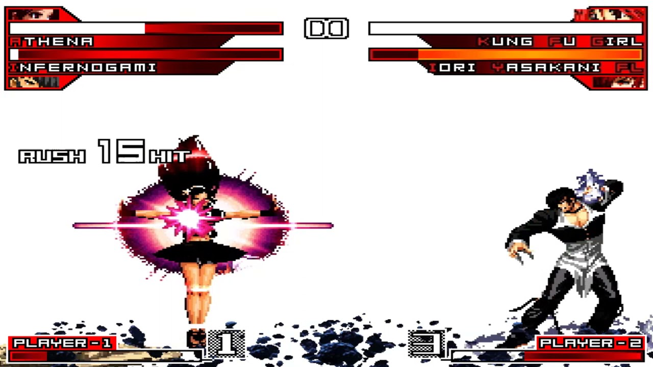 Athena y Infernogami vs Kung fu girl y Iori Yasakani FL