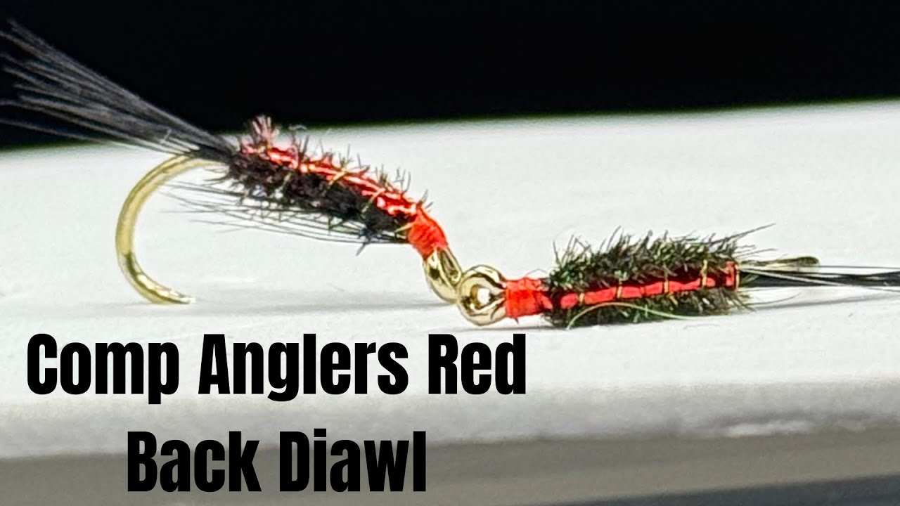 У каждого опытного рыболова есть эта мушка - Red Flash Diawl Bach #нахлыст #рыбалканахлыстом #лов...