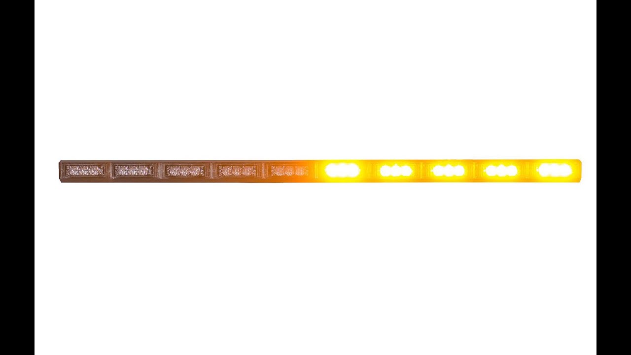 Rampe lumineuse avec LED orange &agrave; d&eacute;filement de 120 cm