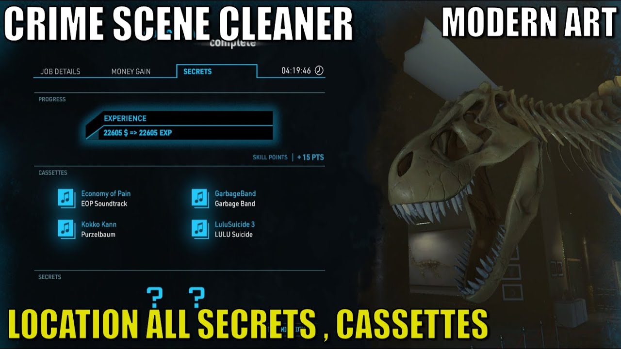 Crime Scene Cleaner,Modern Art, Location All Secrets , Cassettes