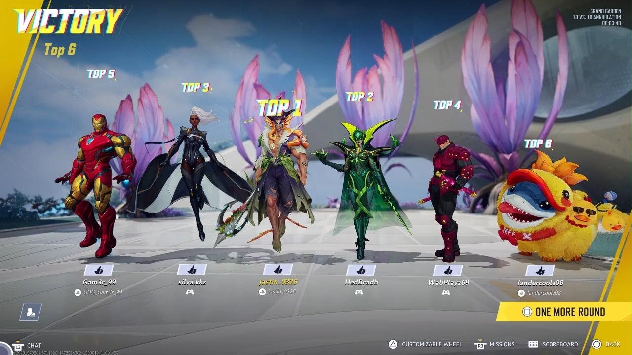 Marvel Rivals Monstro King, Goddess of Death, MCU Iron Man, and Duck Defender Team Up