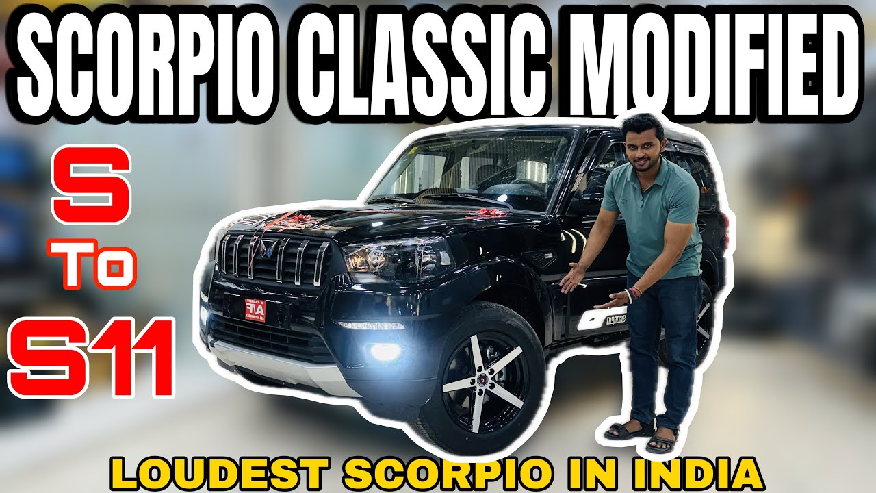 SCORPIO CLASSIC S TO S11 MODIFIED | | MAHINDRA GENUINE ACCESSORIES WITH PRICE ✅