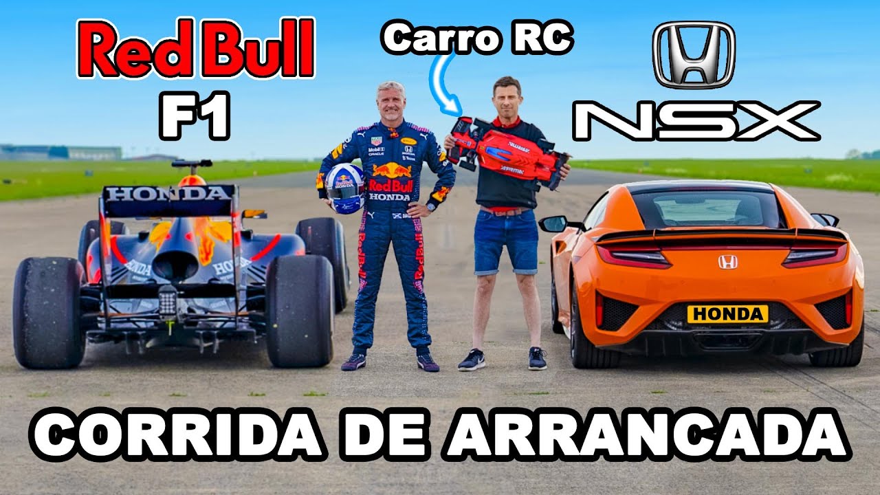 Carro F1 x Carro de controle remoto: CORRIDA DE ARRANCADA