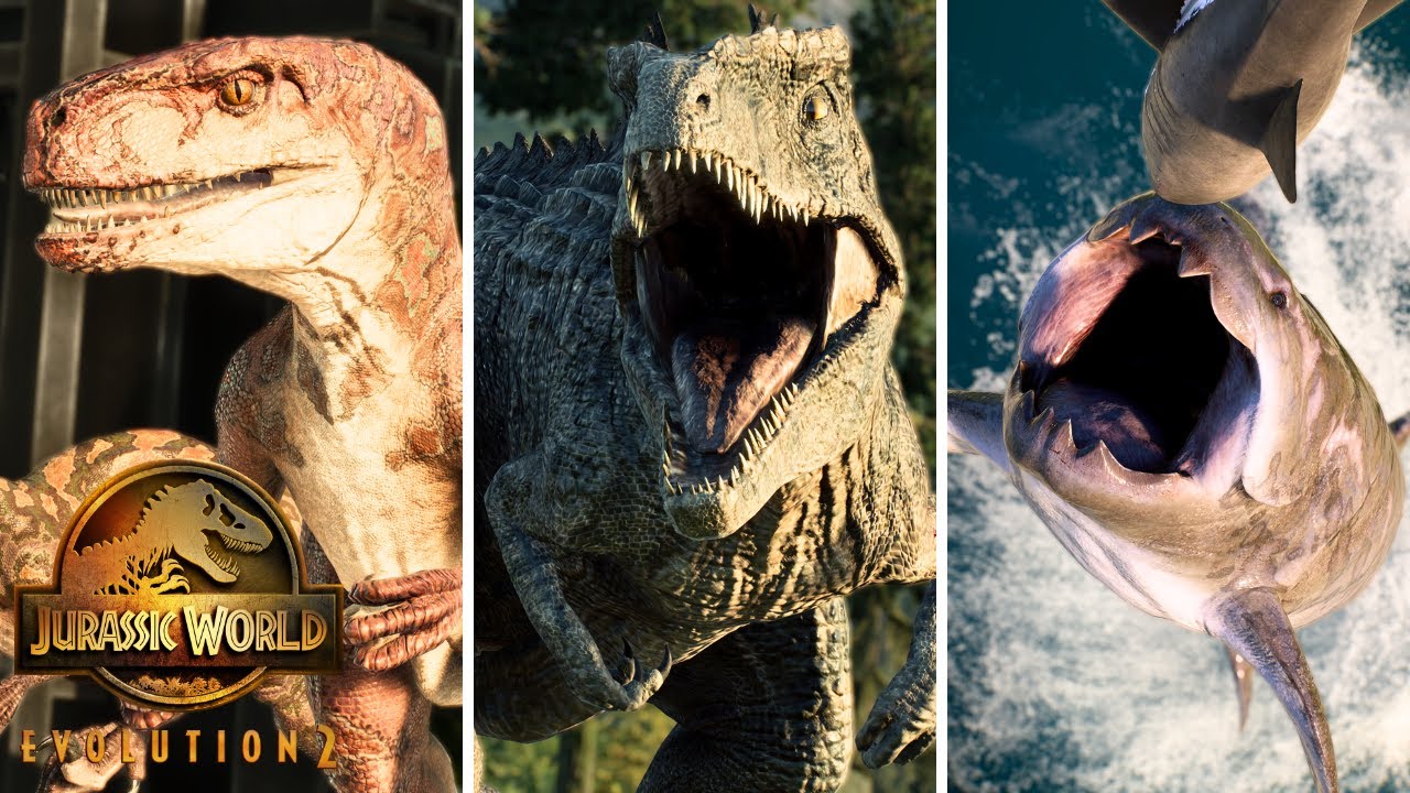 🦖 ALL 110 DINOSAURS - Jurassic World Evolution 2 [4K]
