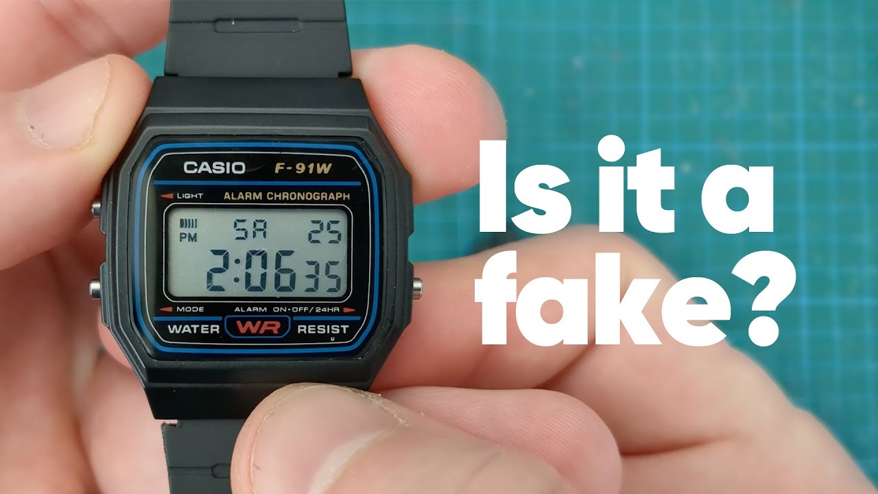 Как отличить поддельные часы Casio F91W